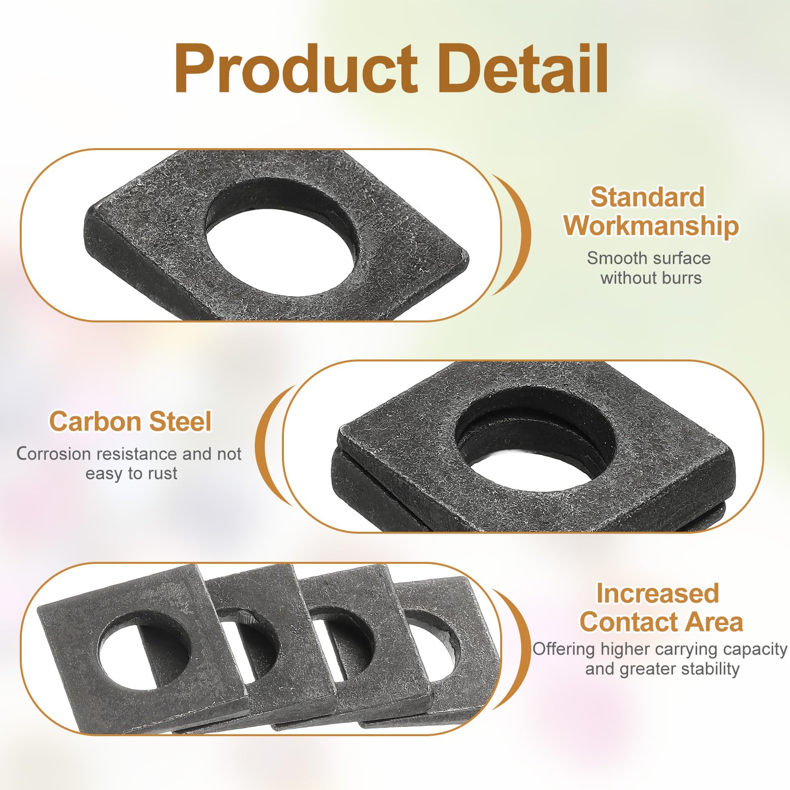 PATIKIL 10pcs Beveled Square Washers - Image 3