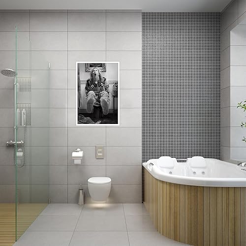 Miniatura 5 de Póster de película de humor tonto y tonto vintage en blanco y negro divertido para pared de baño, póster estético divertido de Harry Dunne en el