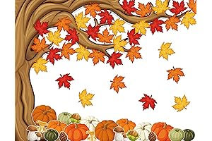 4Ft Big Tree Bulletin Board Set Fall Autmun Tree Bulletin Board Decoration...