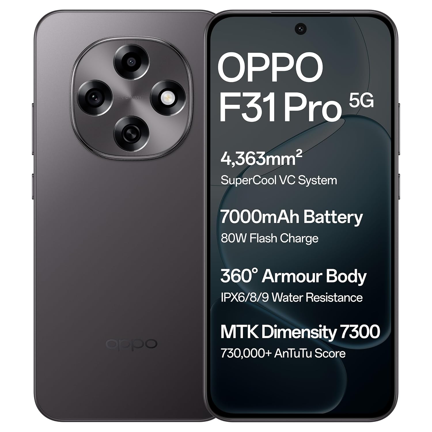 Oppo F31 Pro 5G (Space Grey, 12GB RAM, 256GB Storage) Oppo F31 Pro 5G (Space Grey, 12GB RAM, 256GB Storage)