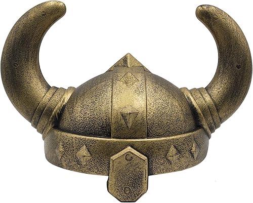 Miniatura 9 de LOOYAR Casco vikingo medieval de la edad vikinga, con cuernos de la Edad Media, casco vikingo berserker soldado guerrero, sombrero de disfraz de