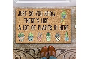 TUNIU Just So You Know There’s Like A Lot of Plants in Here Doormat