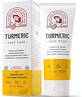 Turmeric Face Mask, 100% Organic Turmeric with Dead Sea M...