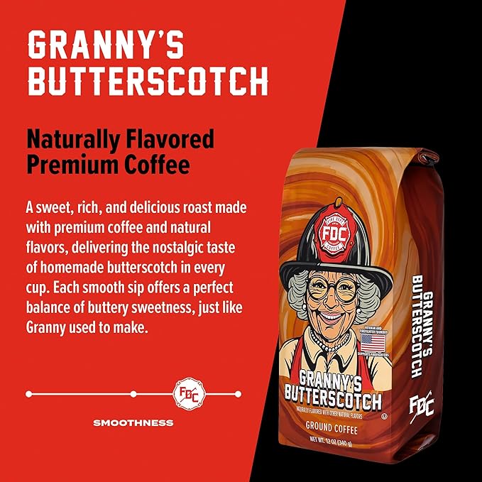 Fire Department Coffee - Café en Grano Granny's Butterscotch - 340 g miniatura 3