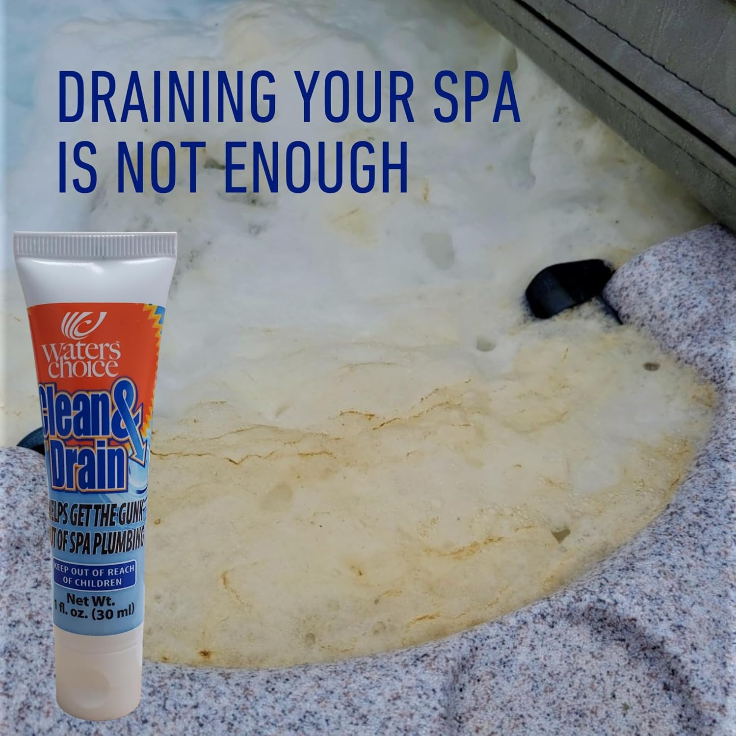 Waters Choice Spa Care Bundle – Clean & Drain + Pure Enzymes for Spas-3 Pack