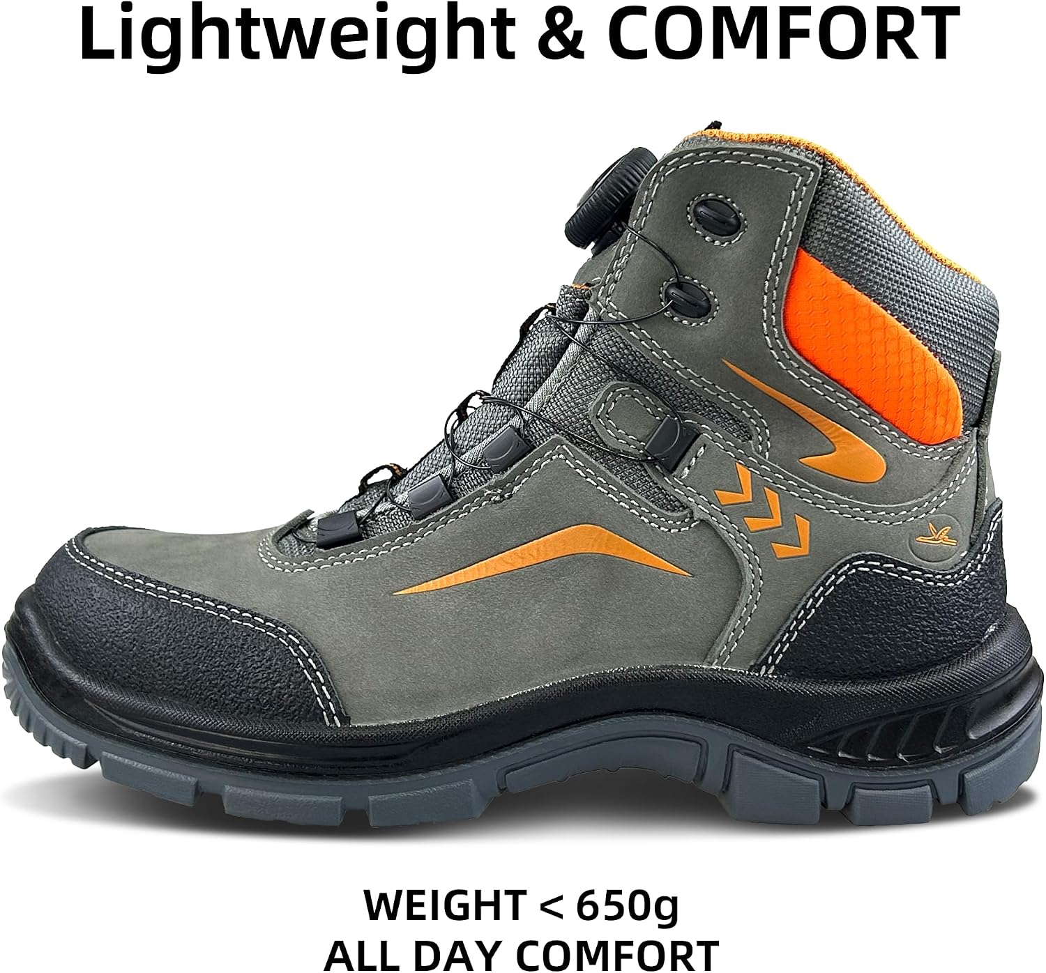 BOA Composite Toe Work Boots for Men WearResistant Waterproof 6KV EH