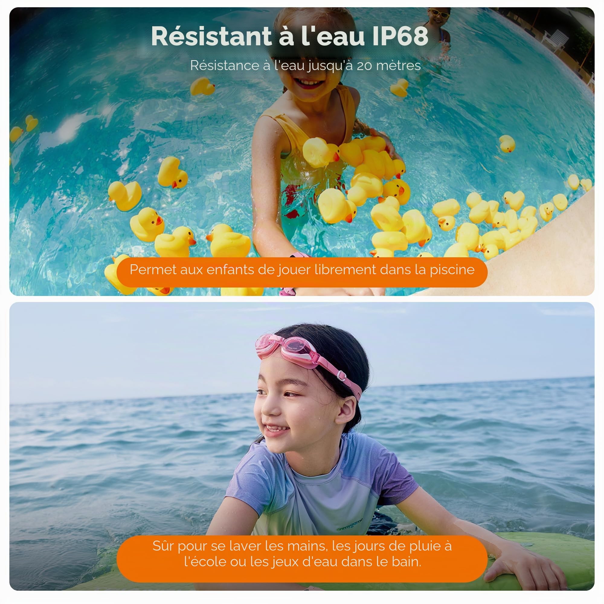 imoo Z3 Montre Intelligente pour Enfants, Kids Smartwatch avec GPS Mondial, SOS, contrôle Parental, IP68, Mode école, appels vidéo HD, Voix, Chat, écran 1,5 Pouces, 8 Go, Vibration, SIM (Rose)