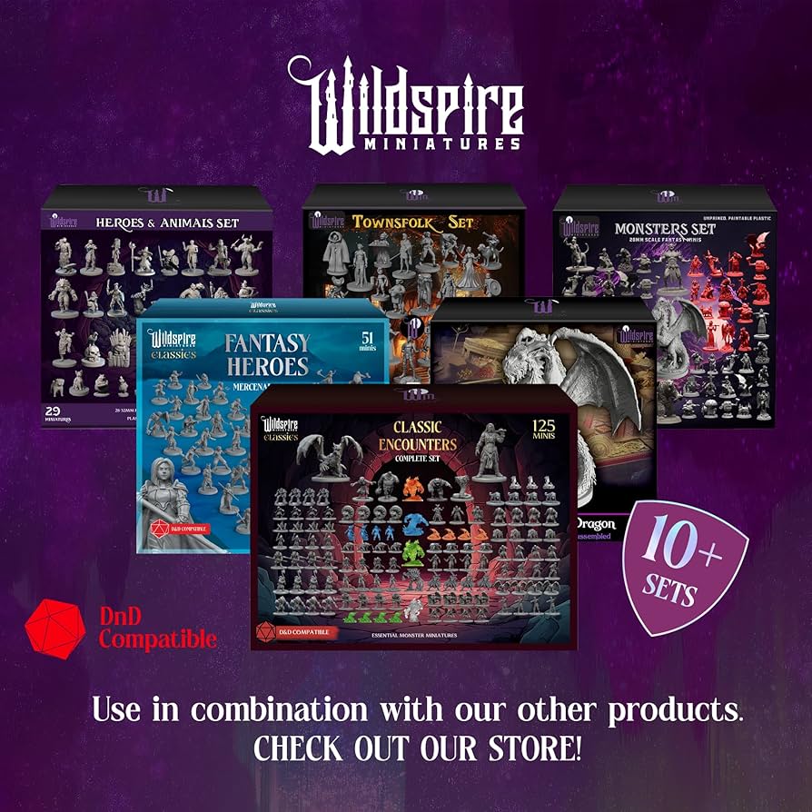 Amazon | Wildspire ファンタジーミニチュア&ブックっぽいドラゴン DND