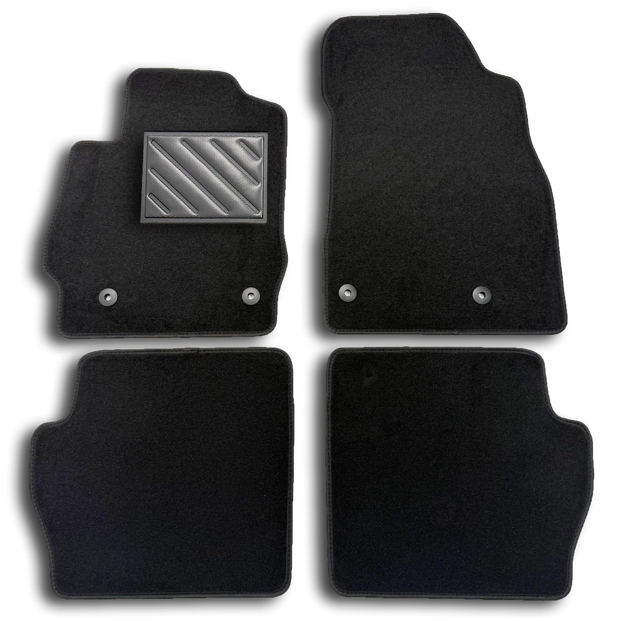 Alfombrillas para Mazda 2 DE 2007-2015 a medida con talonera de goma y fijaciones 6