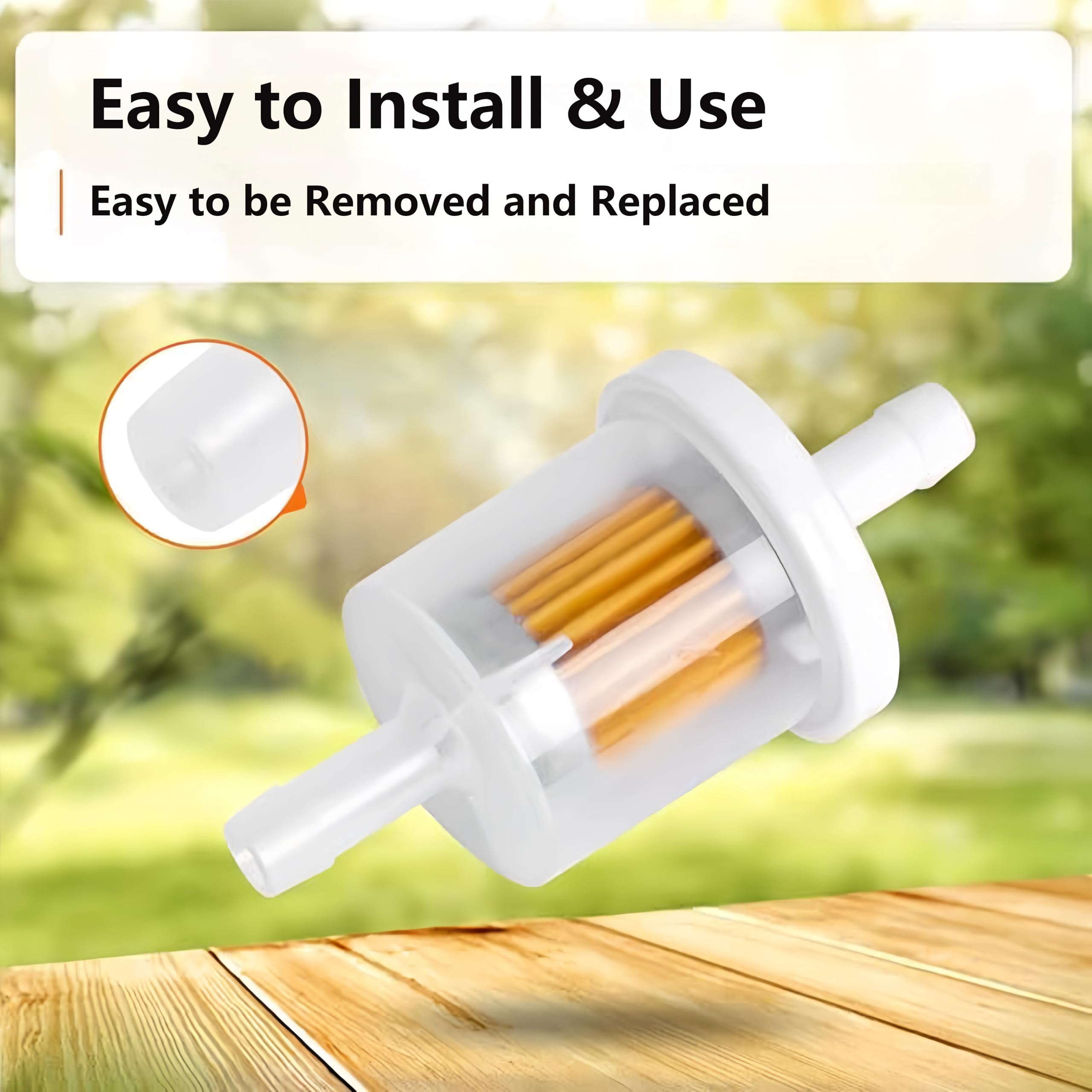 Filtre à Essence 8 Mm - Raccord De Filtre à Carburant Transparent