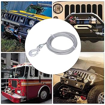 Câble Treuil Acier Inoxydable 4mm X 12m - Résistance 900kg