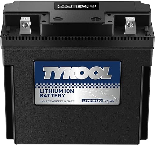 5191351814 LiFePO4 Batería de litio para motocicleta, 420CCA, lectura digital, compatible con motocicleta BMW, R1200RT, K1200LT, R80GS generador