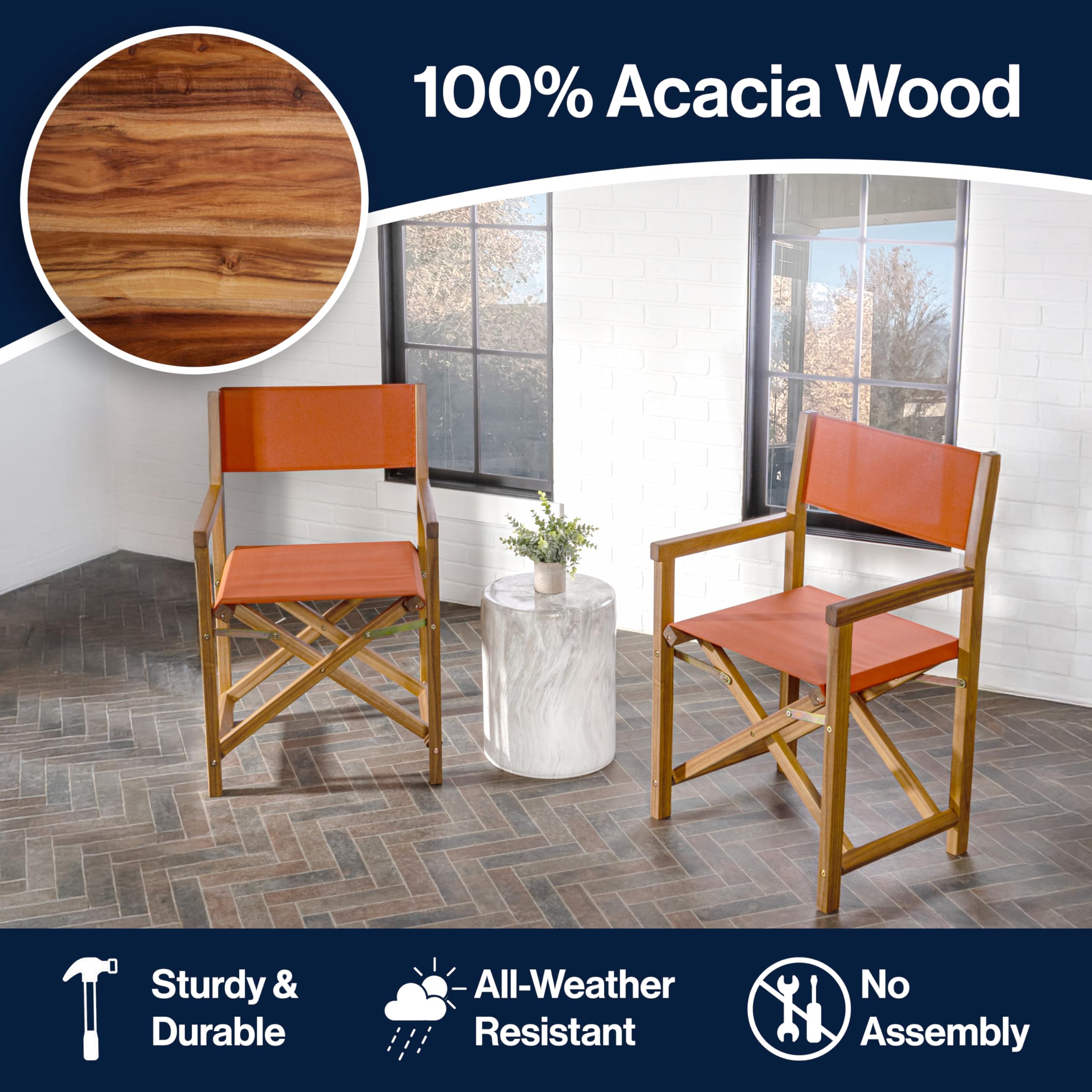 Amazon.com : JONATHAN Y Cukor Coastal Acacia Wood Folding Outdoor