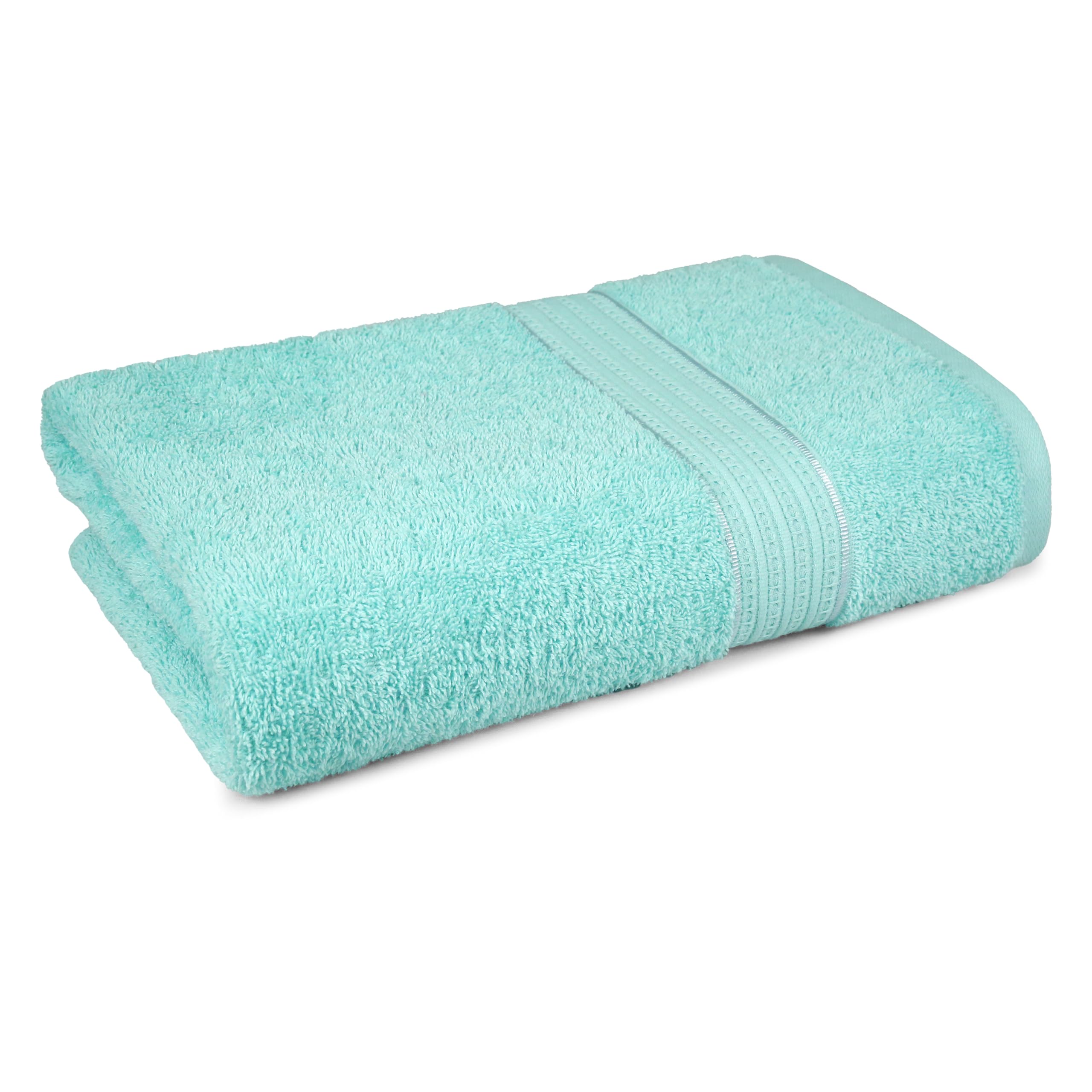 Trident Home Essential Towels for Bath, Large Size Bathroom Towels 450 GSM, 100% Cotton Bath Towel for Men/Women, Large Bath Towel (1-Piece 75cm x 150 cm), Misty Green