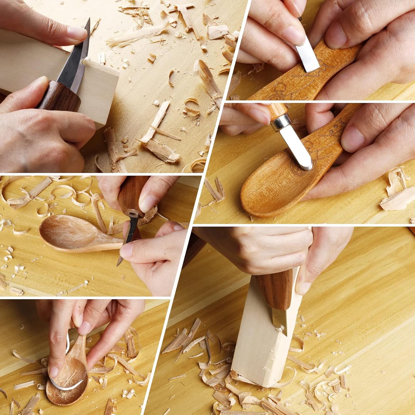 Intaglio Legno, 30PCS Set Di Utensili Da Intaglio in Legno,Strumenti Per Intaglios Del Legnos Per La Lavorazione Del Legnos Fai
