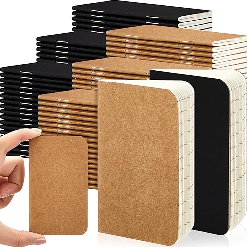 Outus 90 cuadernos pequeños a granel, regalos de agradecimiento a los empleados, mini cuadernos de bolsillo forrados, de 4 x 2.5 pulgadas, para