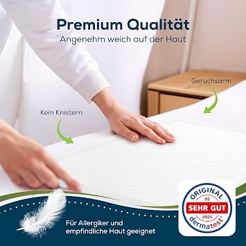 Sensalou Bed Protection Pads 60 x 90 cm - Pack of 100 Disposable Hospital Pads