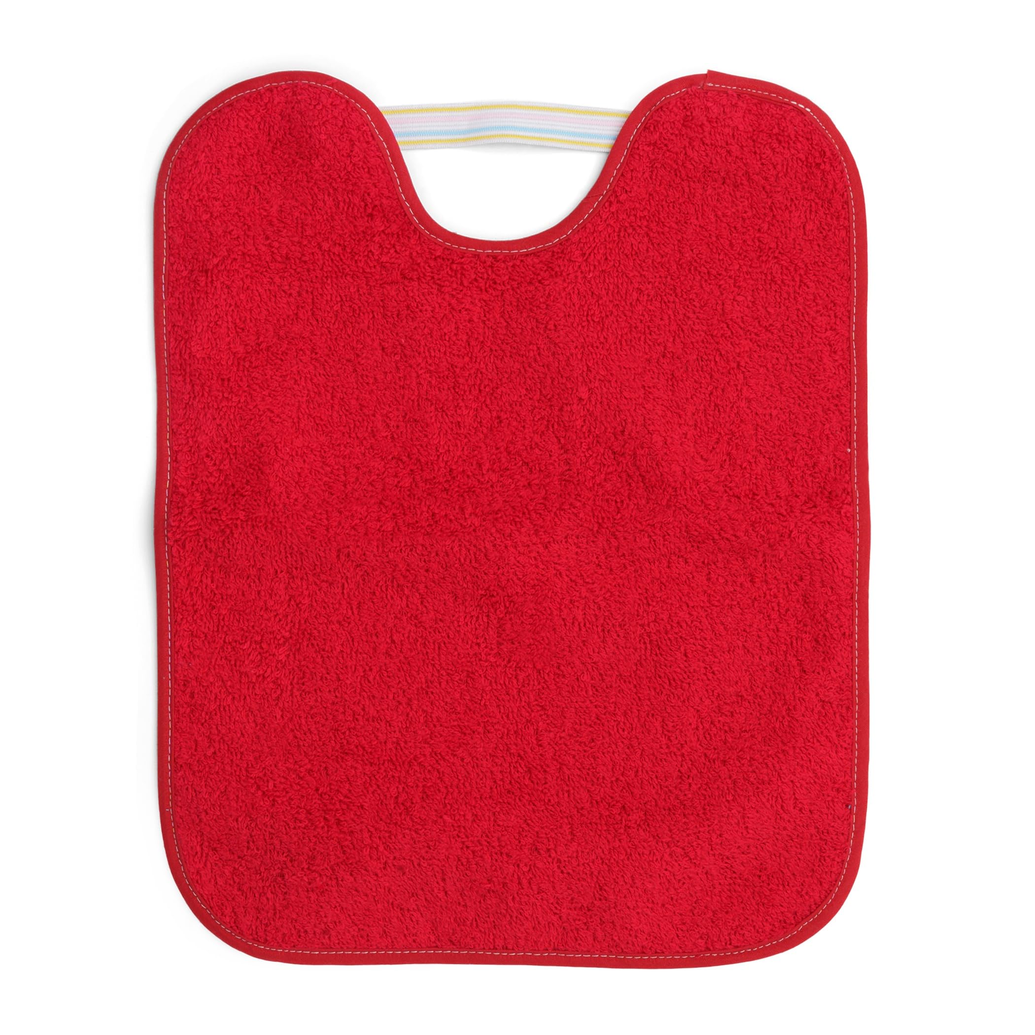 Ti TIN Pack 4 Baberos Bebé Impermeables y Absorbentes - A partir 12 meses - Ideal Guardería con Goma Elástica y Rizo de Algodón Suave
