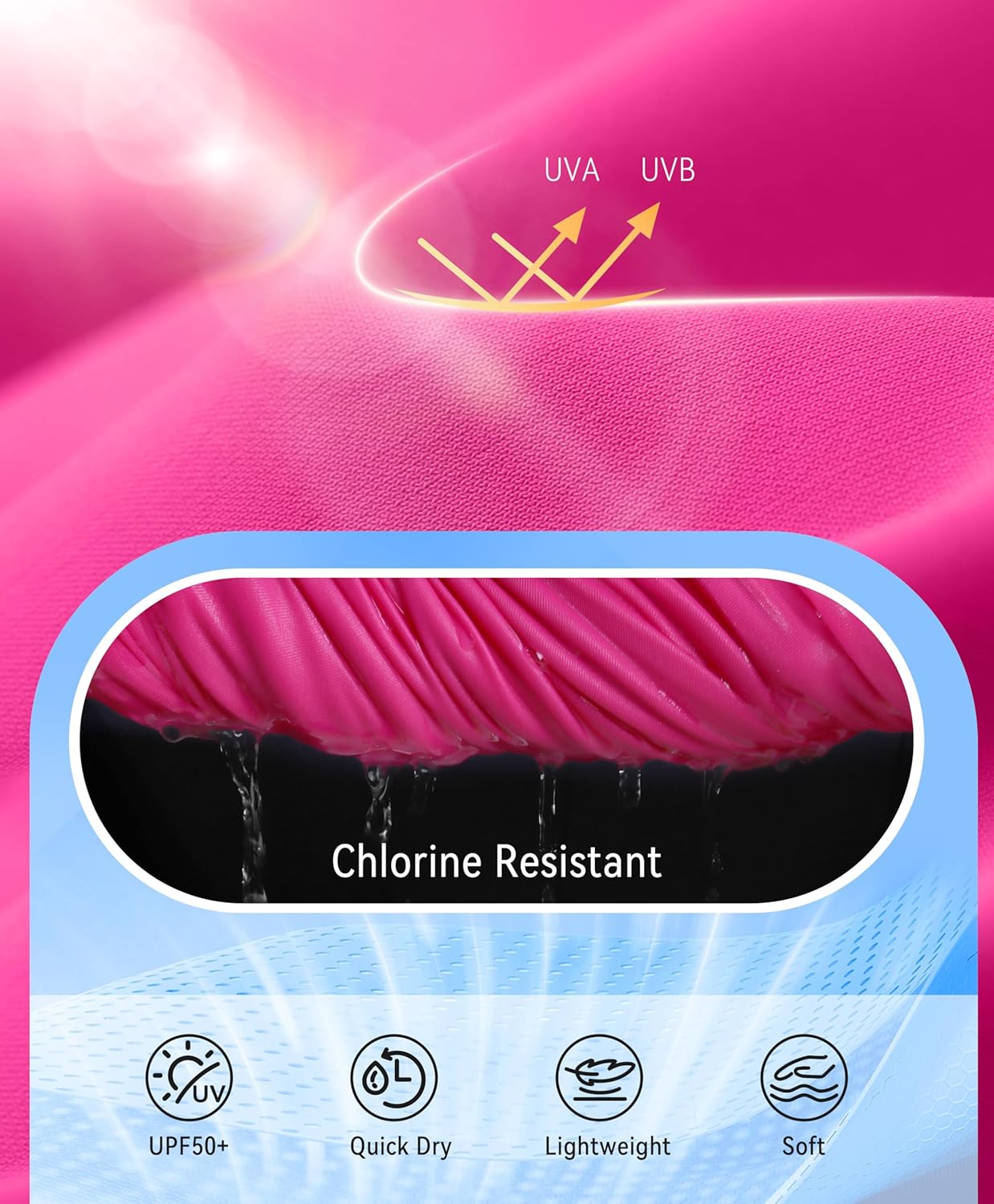 SANTINY Sleeveless Rash Guard for Women UPF 50+ Modest Swimsuit Quick Dry High Neck Bathing Suit Swim Top Swim Tank - Image 6