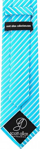Miniatura 5 de Scott Allan - Corbatas de rayas para hombre - Corbata tejida para hombre