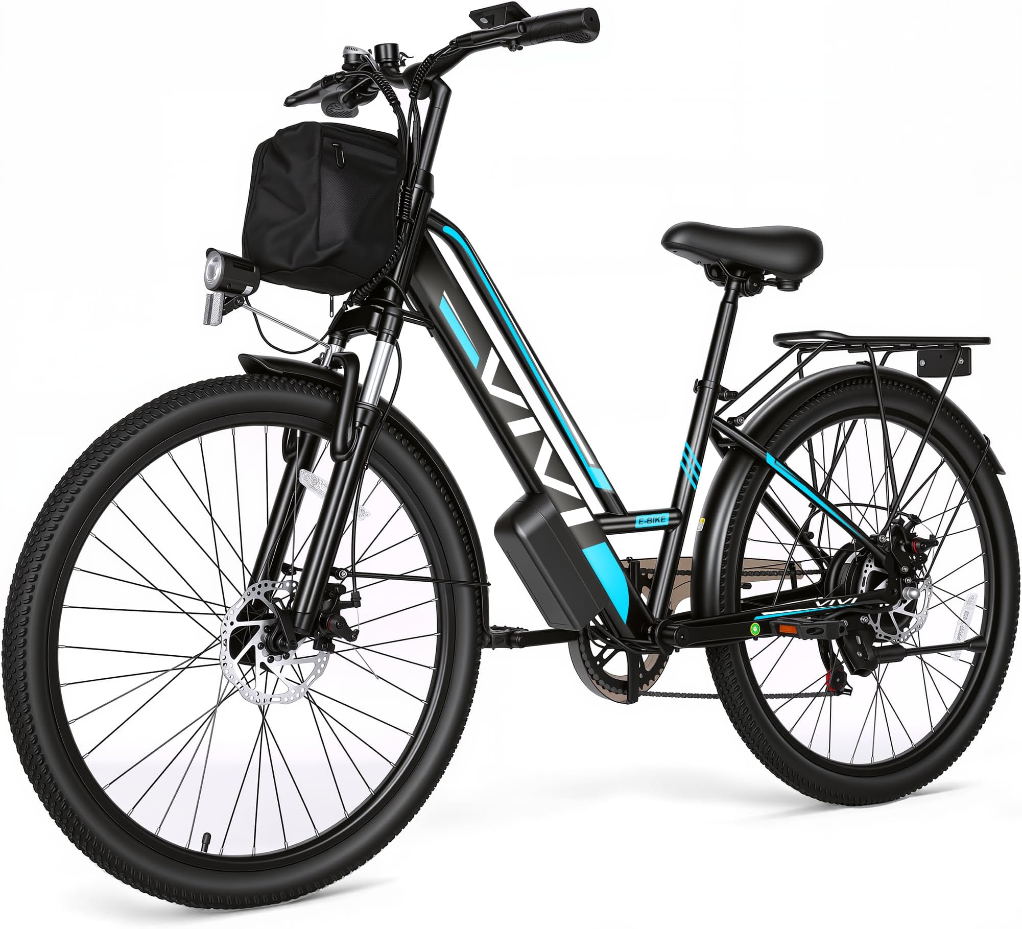 Vivi Electric Bike for Adults 1000W Peak Commuter Ebike, 26" Electric City Cruiser Bicycle 22MPH Ebikes for Adults with 48V Removable Battery, Up to 50 Miles, 7 Speed, SGS Certified to UL2849