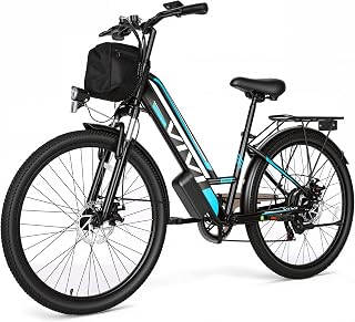 Electric Bike for Adults 1000W Peak Commuter Ebike, 26" Electric City Cruiser Bicycle 22MPH Ebikes for Adults with 48V Removable Battery, Up to 50 Miles, 7 Speed, SGS Certified to UL2849 | 750W Peak Motor, 22MPH, Up to 50 Miles, LCD-Display, Cruise Control