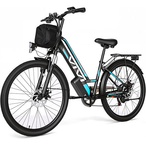 Vivi Electric Bike for Adults 1000W Peak Commuter Ebike, 26" Electric City Cruiser Bicycle 22MPH Ebikes for Adults with 48V Removable Battery, Up to 50 Miles, 7 Speed, SGS Certified to UL2849
