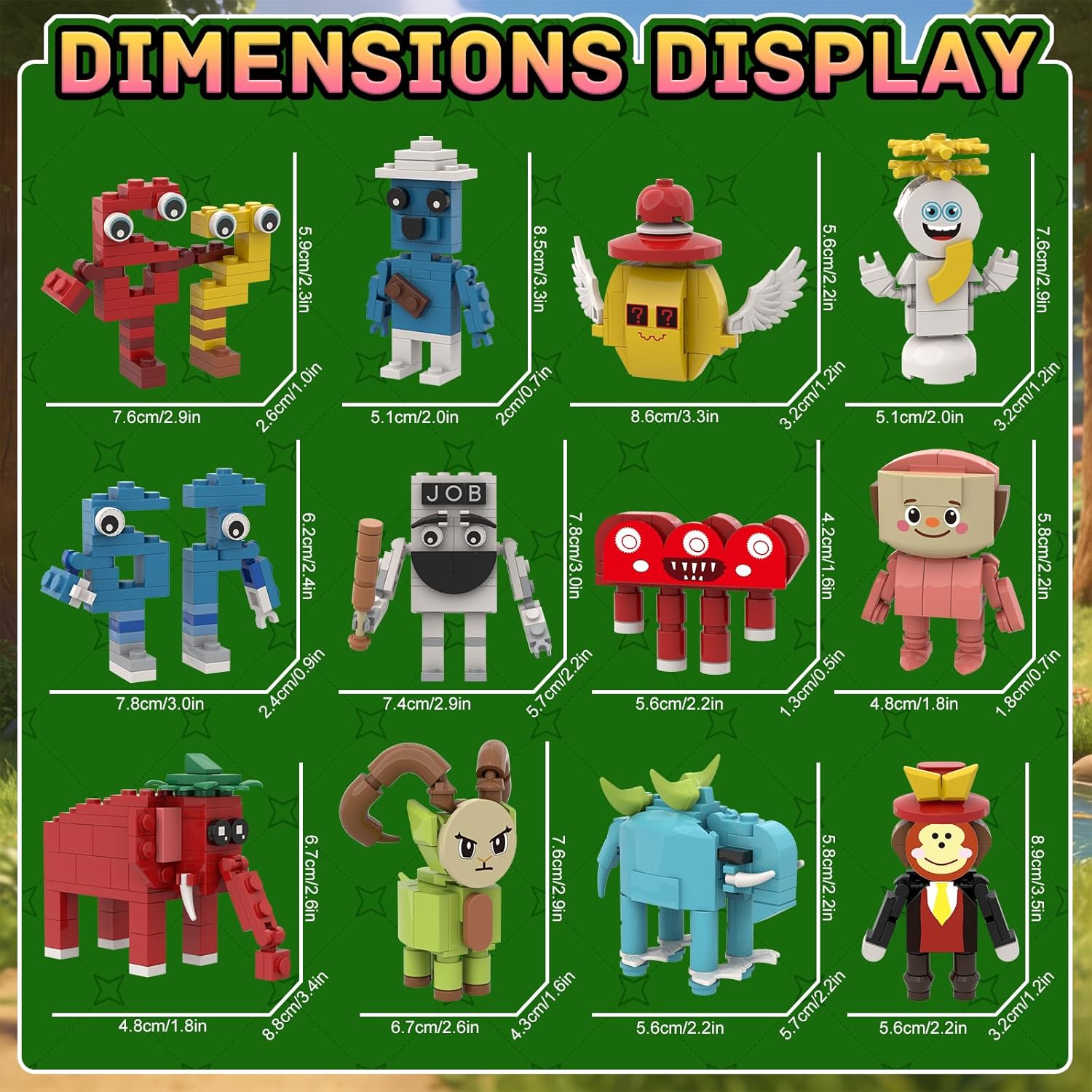 Italian Brain Rot Unique Cartoon Characters Building Blocks 12 in 1 Educational & Entertaining Gift Idea for Adults