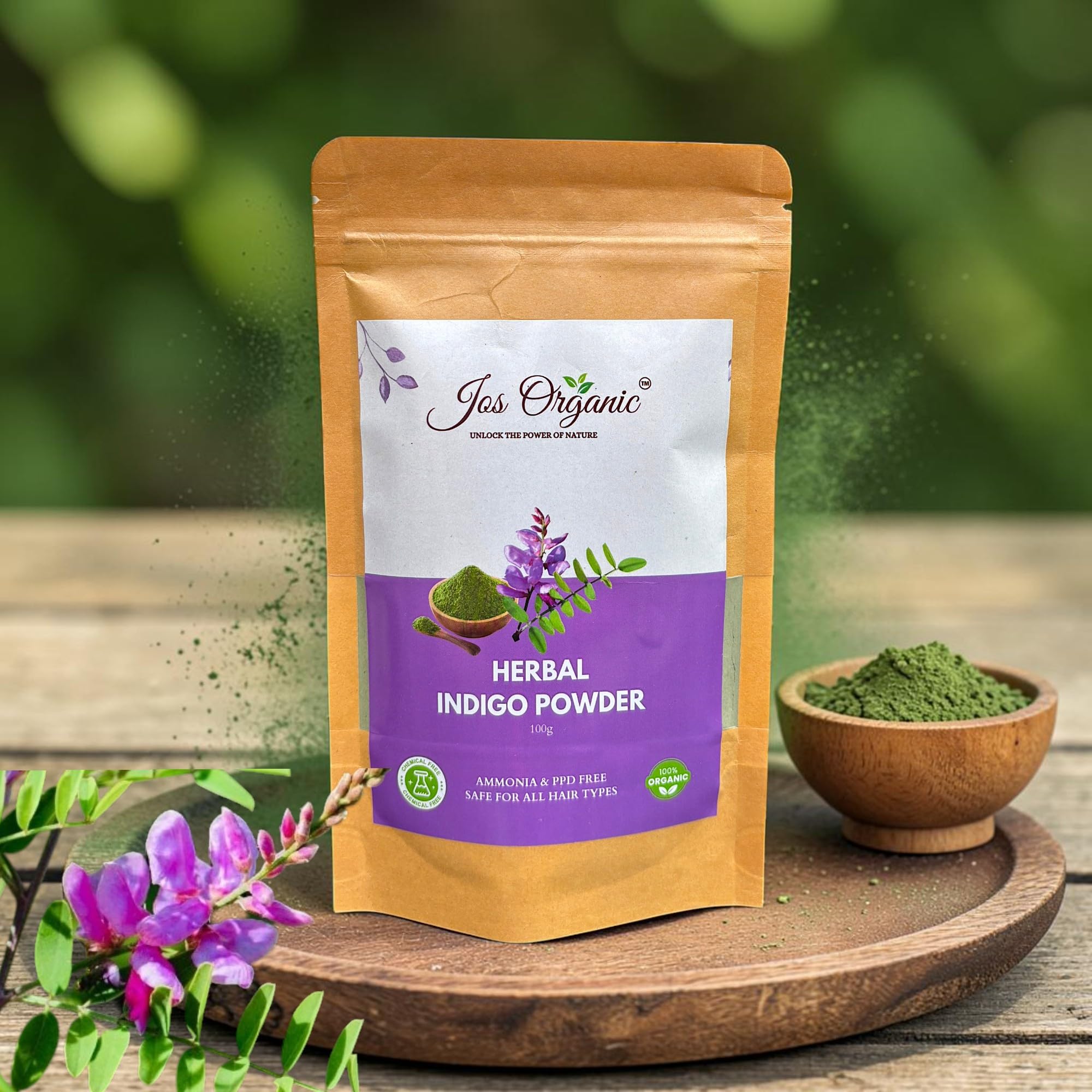 Indigo Powder for Hair | Natural Herbal Hair Color for Black Hair | Supports Hair Darkening, Grey Hair Coverage & Hair Nourishment | Chemical-Free Hair Care for Men & Women-image-43