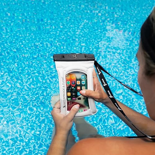 Miniatura 7 de geckobrands Bolsa seca flotante para teléfono, bolsa impermeable y flotante, se adapta a la mayoría de los modelos de iPhone y Samsung Galaxy