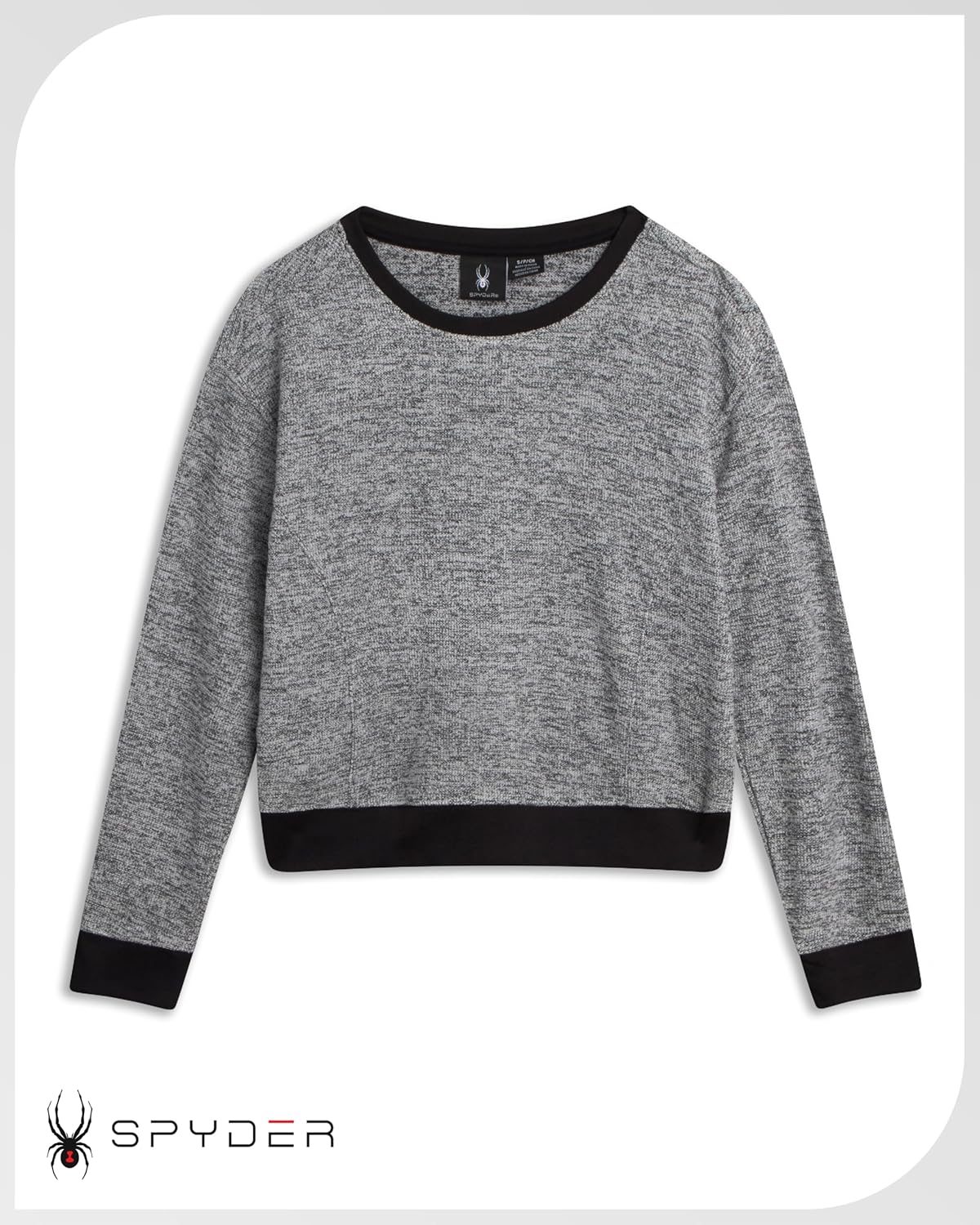 Spyder Womens Sweaters - Super Soft Terry Fleece Crewneck Pullover Sweaters for Women - Breathable Knitted Long Sleeve Top - Image 3