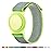 AirTag Bracelet for Kids, Apple Air Tag Protective Cover with Nylon Wristband, Anti Lost GPS Trackers Case Cover Elastic Watch Band for Toddlers Girls Boys Elders (Green)