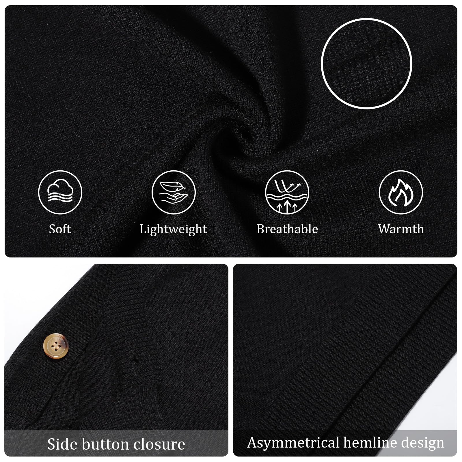 Débardeur en tricot sans manches à col en V pour femme