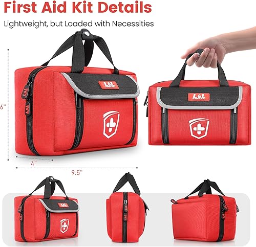 Miniatura 3 de Kit de primeros auxilios para automóvil, hogar, viajes, negocios, equipo de supervivencia, primeros auxilios, kit de primeros auxilios, kit médico