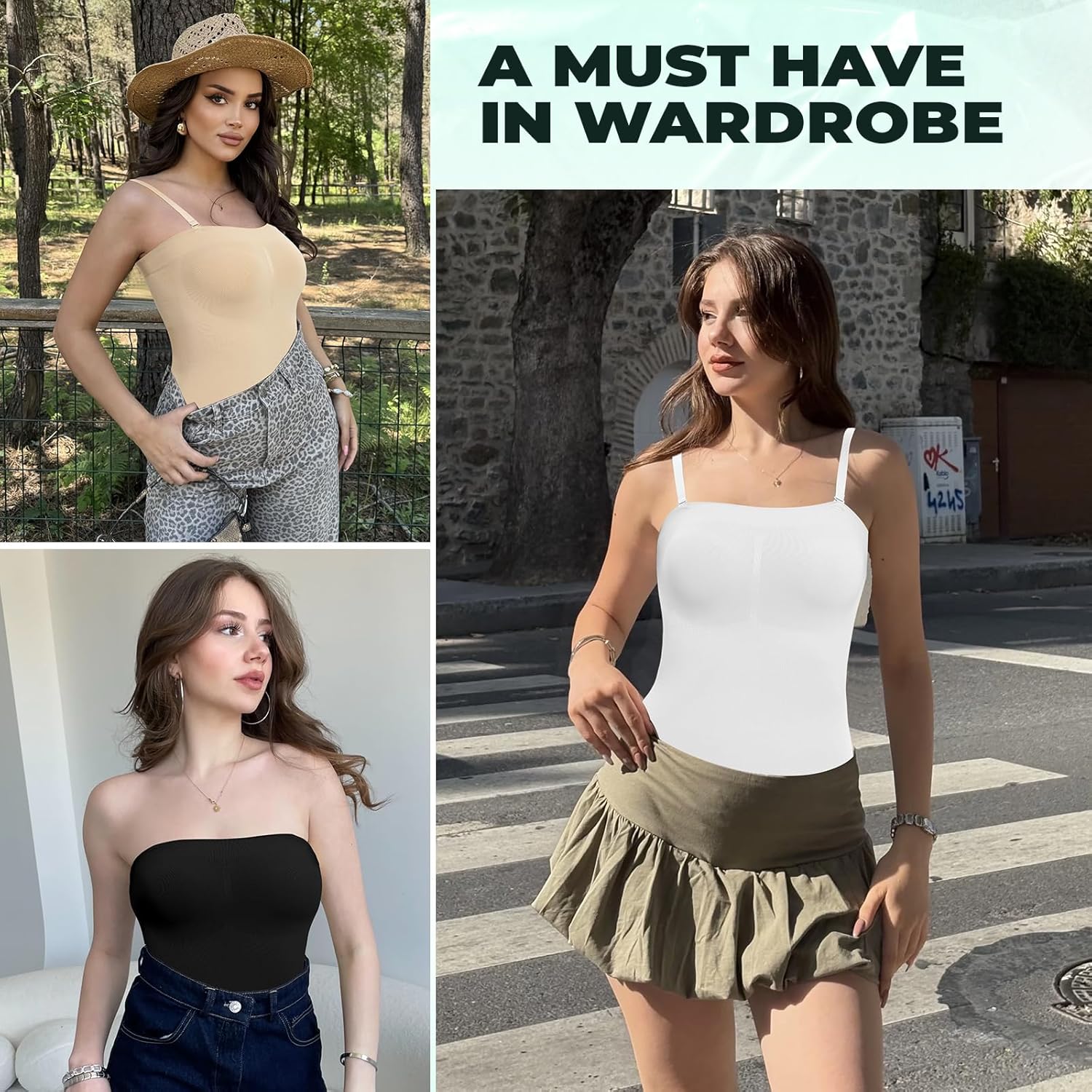 fortix Strapless Shapewear Bodysuit for Women Full Body Shapewear Tummy Control Seamless Snatched Shaper Under Dresses - Image 6