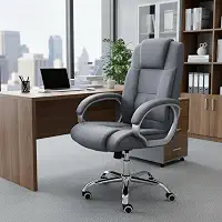 Cadeira De Escritório Executiva Presidente Ergonômica Giratória Ajustável