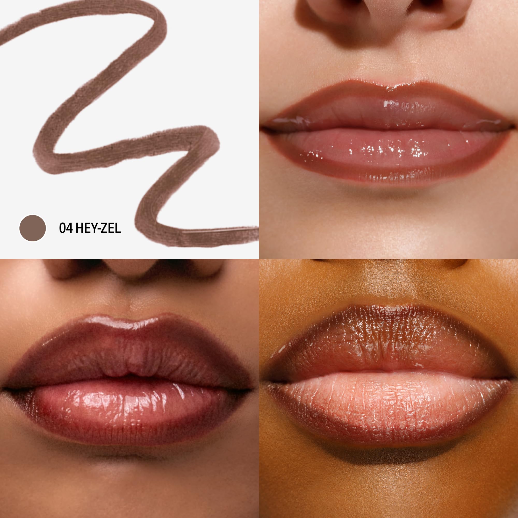 Sacheu Beauty Lip Liner Stay-N Soyulabilir Uzun Süre Kalıcı Dudak Çizgisi Belirginleştirici 04 Hey-Zel 3.5M