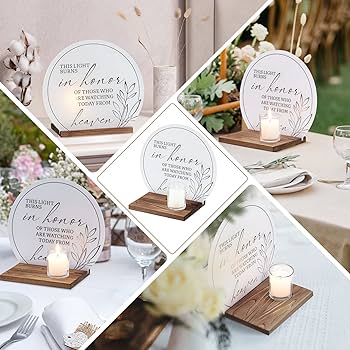 Amazon.com: AW BRIDAL Memorial Candle in Loving Memory