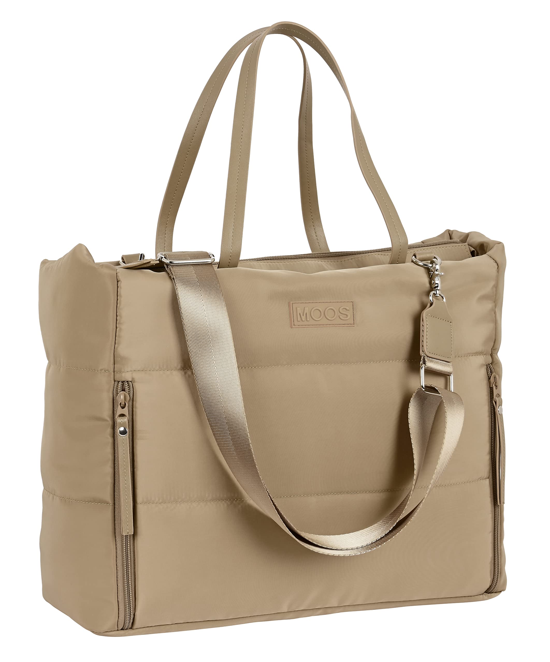 MOOS Unisex Kid's SAFTA-Bag with Pocket for Laptop 14.1 Camel Padded Capsule 54x31x17cm, Color Mulicolor (642287293), Multicolour, Estándar