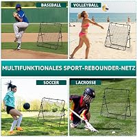 Rebounder LIANTRAL pentru fotbal, volei și baseball, plasă portabilă pentru antrenament, unghi reglabil pentru pase și șuturi, 80 x 87 cm 7
