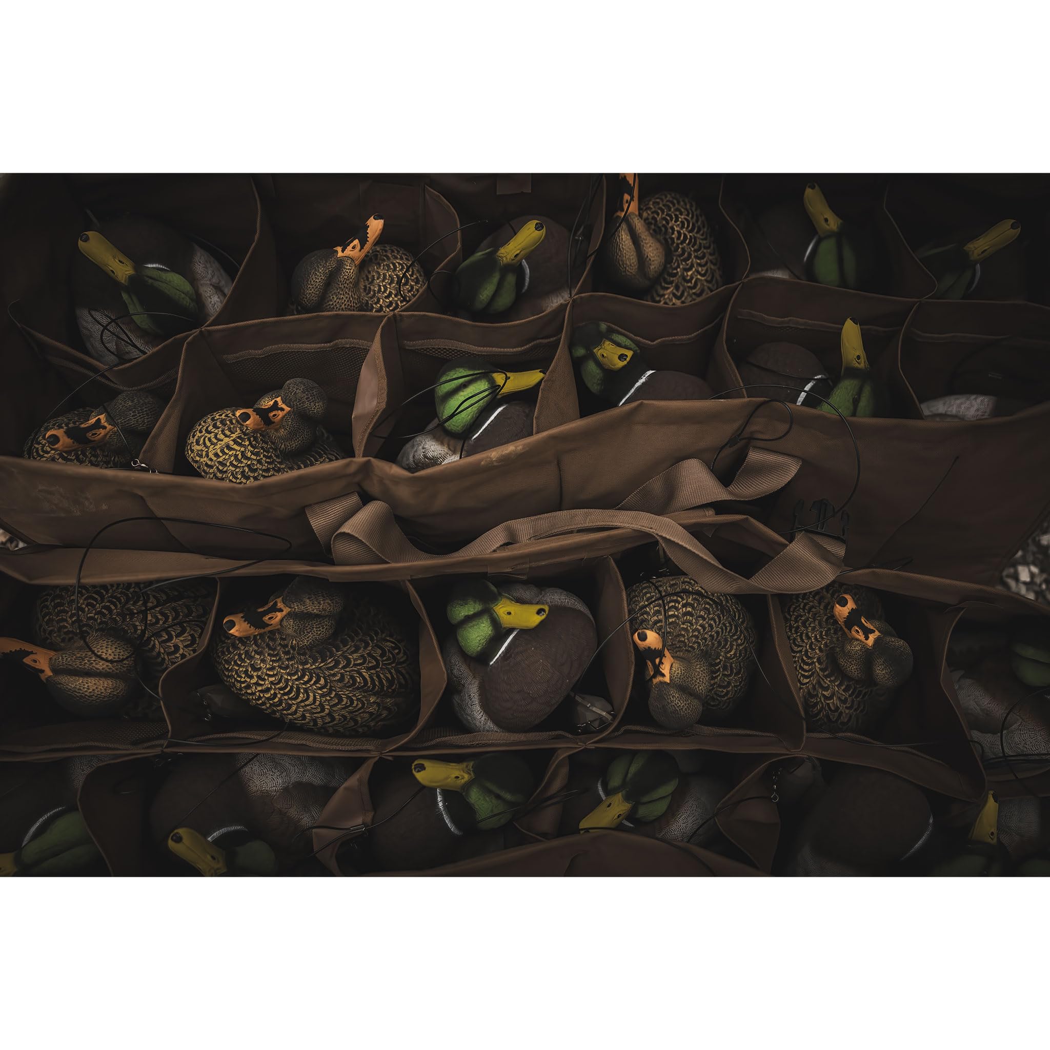 Higdon Outdoors Legacy Magnum Stockente | Schwimmende Entenköder | 4 aktive & 4 Rester-Drakes & 4 Rester-Hühner für die Wasservögeljagd | Schaumstoffgefüllt | beflockte Kopfdrachen | 12 Stück