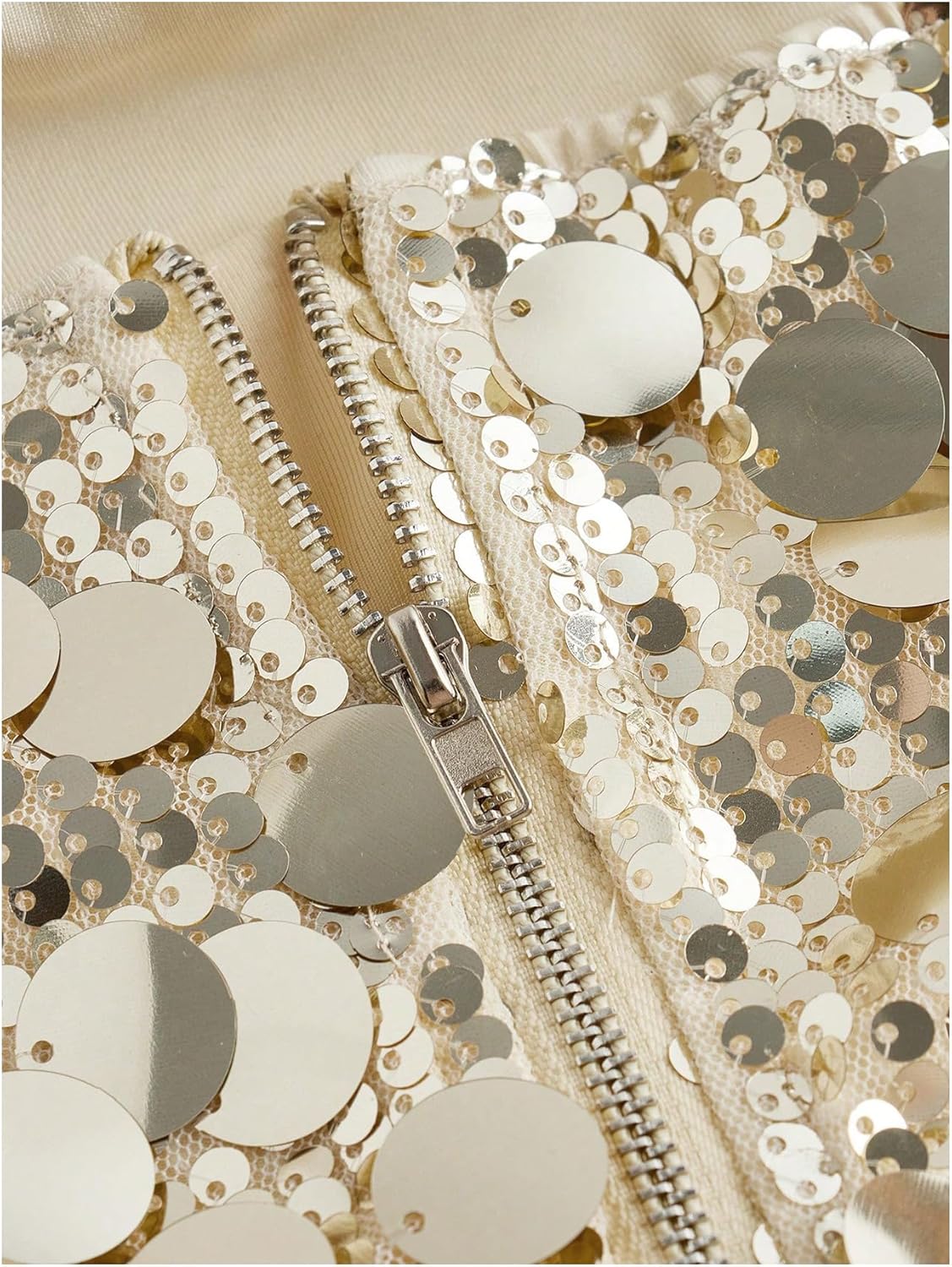 Milumia Women's Y2k Sparkly Sequin Tube Top Strapless Crop Bandeau Tops Party Clubwear - Image 4