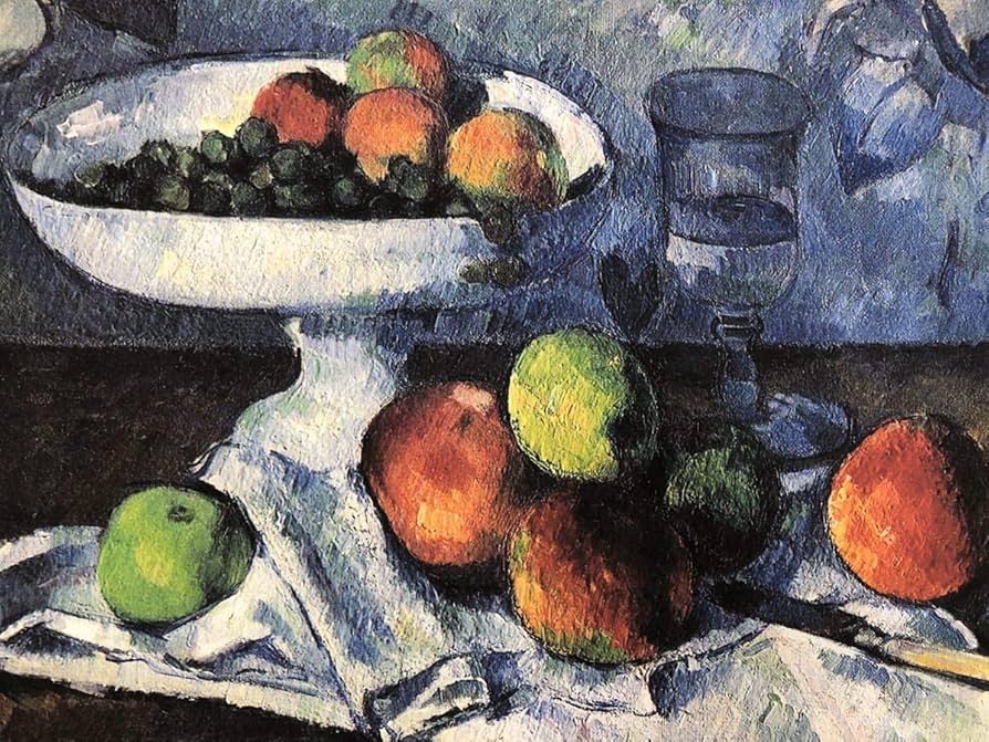 Amazon.co.jp: ポール・セザンヌ 果物入れ、グラス、りんご A4 Amazon.co.jp: ポール・セザンヌ 果物入れ、グラス、りんご A4