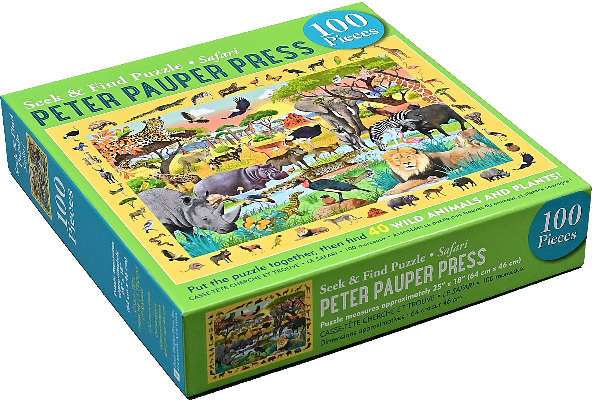 Safari Seek & Find 100-Piece Jigsaw Puzzle - Image 4