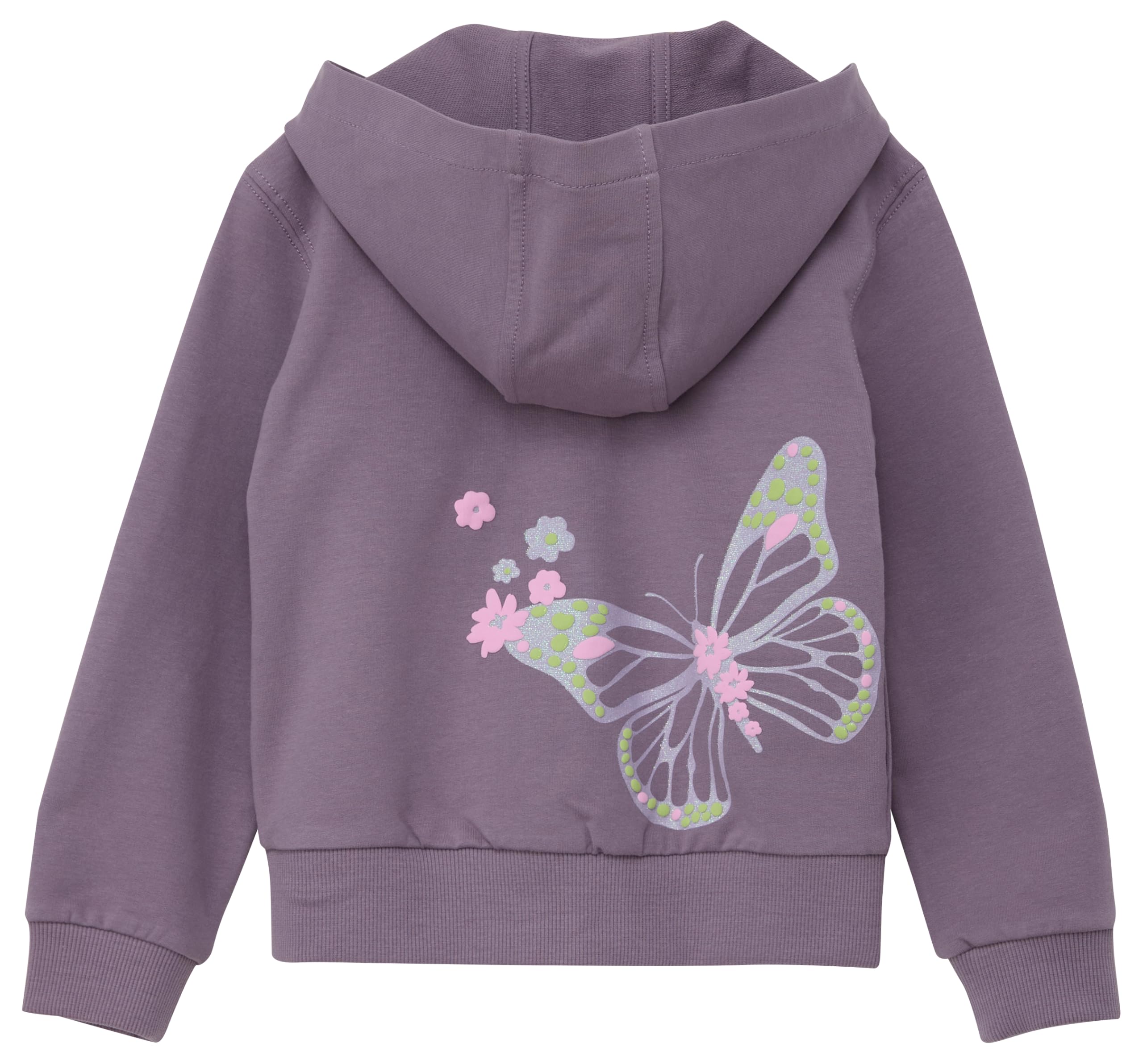s.Oliver Mädchen Sweatjacke mit Schmetterling-Motiven