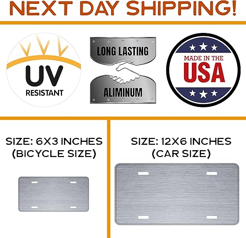 Miniatura 7 de Placa de matrícula personalizada  12 x 6  50 Estados  Placa de matrícula personalizada del estado de Massachusetts con tu nombre, texto, etiqueta