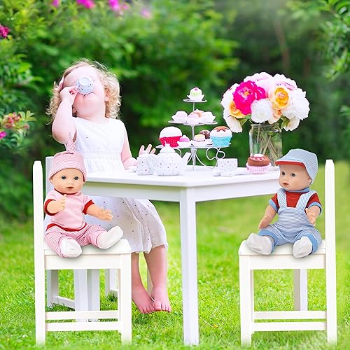 Miniatura 6 de Muñeca de bebé realista con ropa y accesorios para niñas y niños, muñeca de bebé recién nacido de 12 pulgadas con cambio de ropa rosa, pañal,
