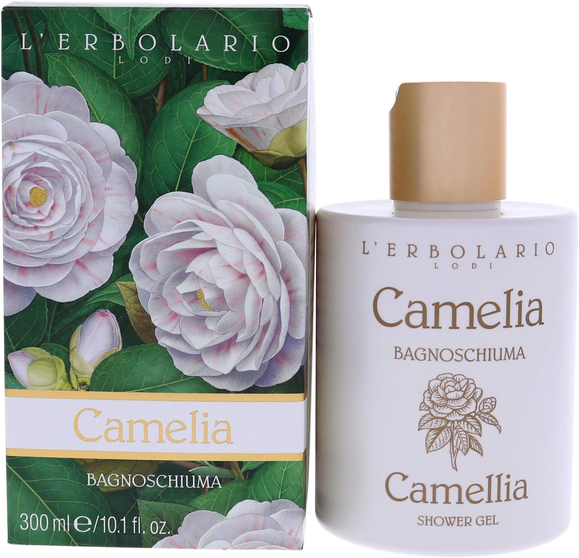 Shower Gel โ Antioxidant-Rich Moisturizing Body Wash โ Firming and Soothing Body Soap with Floral Scent for Daily Use โ Camellia - 10.1 oz
