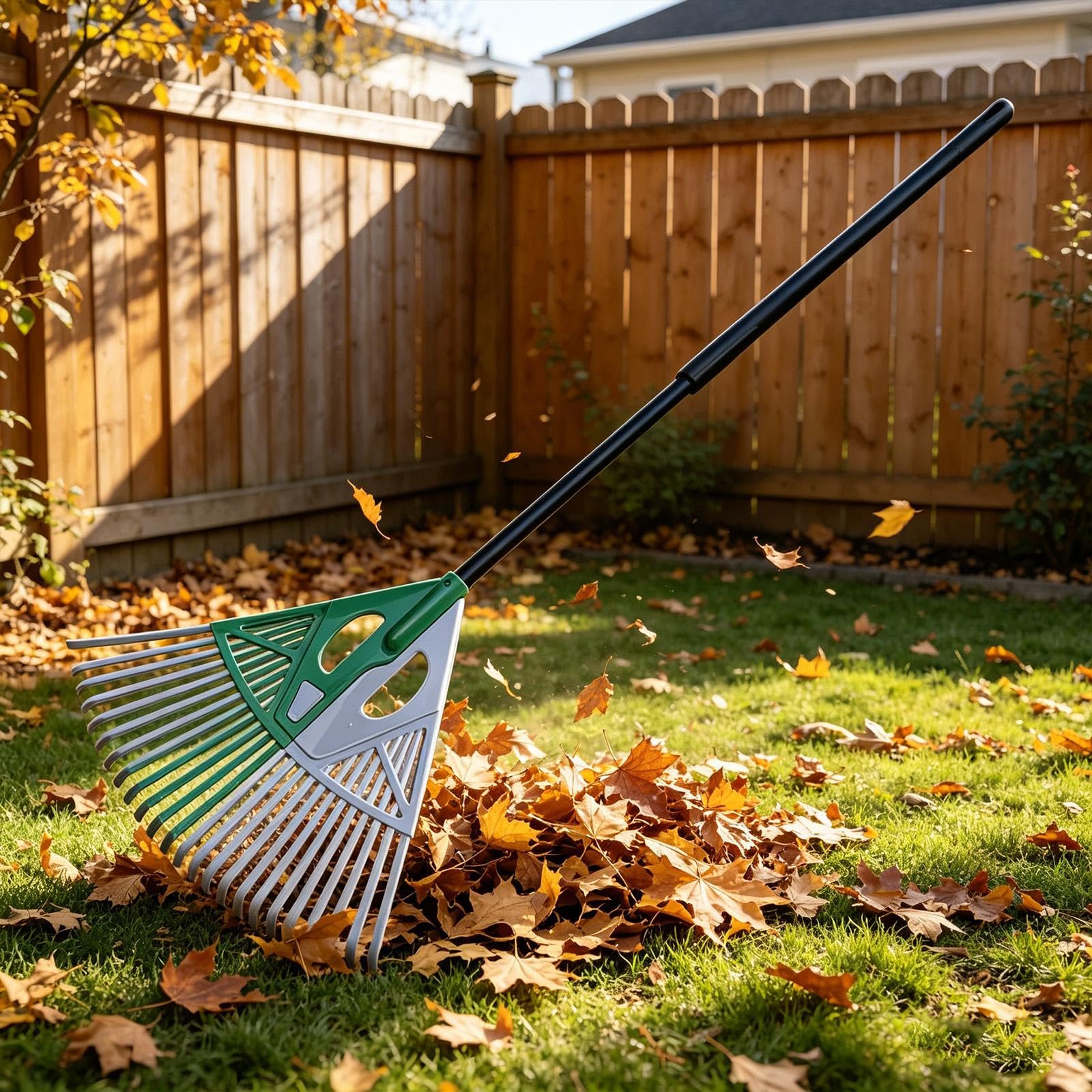 Rastrillo para Hojas Herramienta de jardinería para Recoger Hojas, deshierbar, Limpiar escombros y Basura Rastrillo de jardín, Esponja