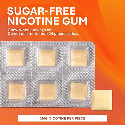 Miniatura 4 de Rugby Polacrilex - Goma de mascar de nicotina de 2 mg, sabor original, ayuda para dejar de fumar y vapear, sin azúcar, 110 unidades (paquete de 1)